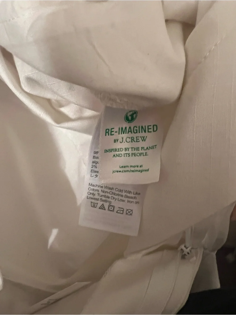NWT J. Crew High-Rise White Paperbag Tie-Waist Pants